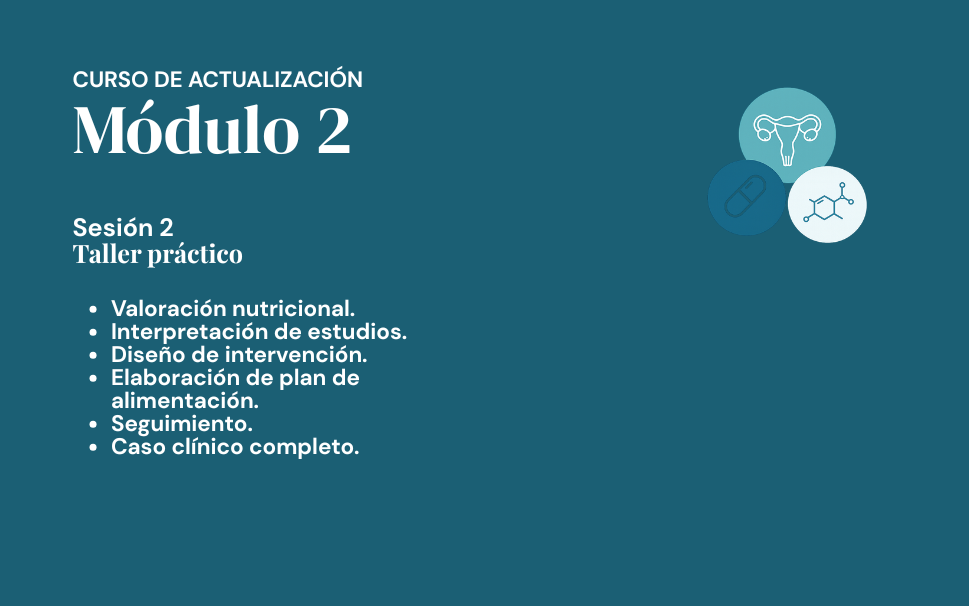 Curso actualización: Nutrición, metabolismo y peimenopausia
